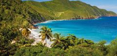 panoramic view of Carambola Beach St.Croix US Virgin Islands